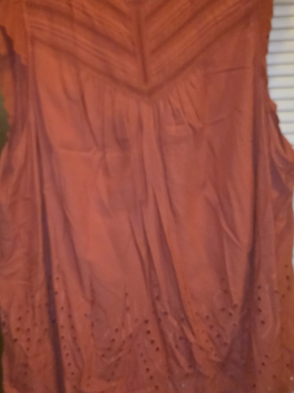 Torrid Rust Sleeveless Eyelet Tank Sz 5